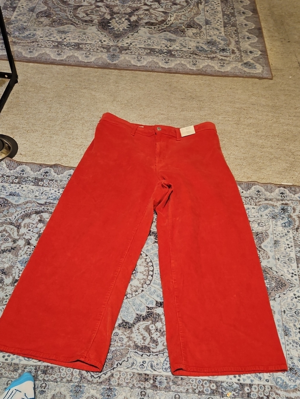 Universal Thread Wide-Leg Corduroy Pants in Bright Red